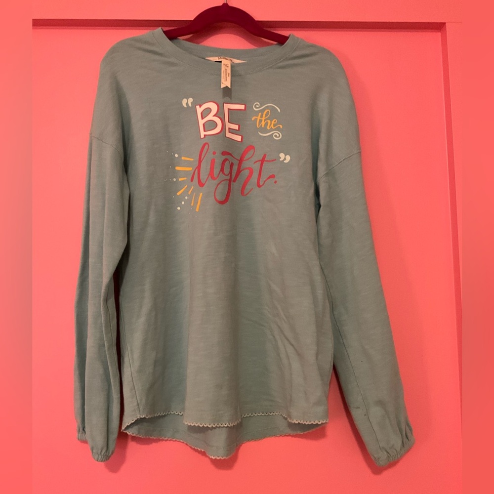 Matilda Jane Be the Light Size 12 LS Shirt Good Condition